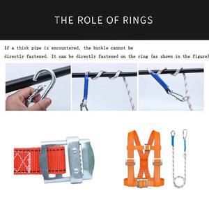 2점식 안전벨트  고공 작업용 안전벨트 전신 5점 이중 후크 있는 로프 암벽 등반 호이스트