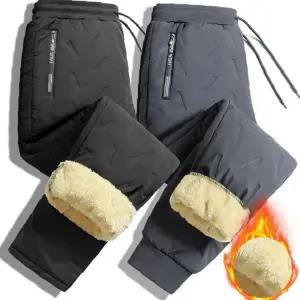 남자패딩바지 남자 겨울 기모 밴딩 작업 방한 솜바지