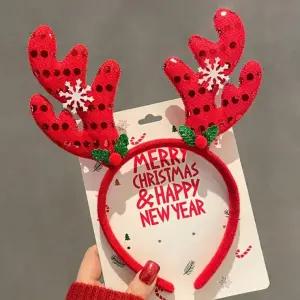 모자 크리스마스 선물 미니 머리띠 망토 의상 산타 소품 루돌프 장식 클로스