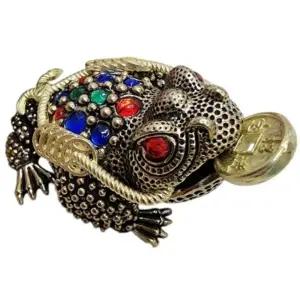 풍수소품 돈 들어오는 황동 삼족 두꺼비 재물운 엽전 개업 집들이 선물 불교용품 석가탄신일