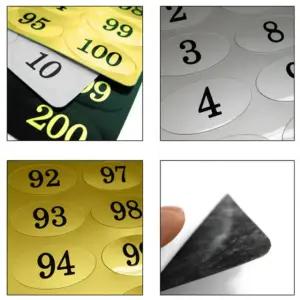 PVC 타원형번호(소) 숫자 번호표 번호판 스티커 신발장 옷장 학교 사우나 찜질방 목욕탕 헬스장 소형