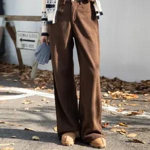 [피핀] 숏/기본/롱 골덴 밍크기모 폴딩 비죠 팬츠 #710967