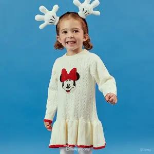 [디즈니베이비](신세계 사우스시티)[25년 겨울신상]미니꽈배기니트원피스(IVORY)_79S724058