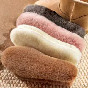 보온 깔창 부드러운 인조 털 패드 구두 부츠 방한 인솔 겨울용