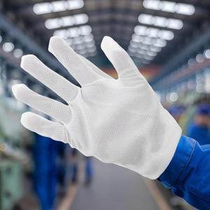 200개 정전기 방지 ESD 장갑 세척 가능 재사용 도트 무늬 미끄럼 보호 전자 제품 수리 PC 조립용