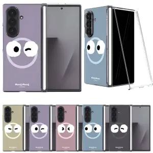 갤럭시 Z폴드7 폴드6 맥세이프 케이스 정품 몽몽페이스 자동 힌지보호 슬림 투명 하드케이스