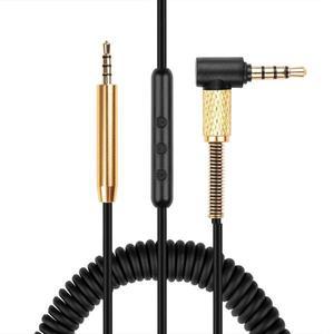 Shure Aonic 40 50 블루투스 무선 노이즈 캔슬링 헤드폰용 스프링 코일 교체 케이블 연장 코드