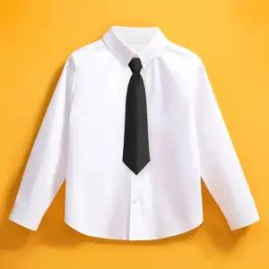 학생 긴팔 흰셔츠 흰남방 단체용 베이직 기본셔츠 남녀공용 교복 연주회