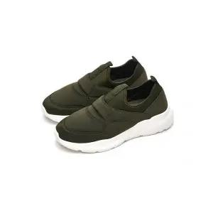 SKONO 레볼루션 패딩 조거 아웃솔 슬립온 카키