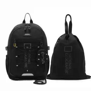 내셔널지오그래픽 키즈 에디 블랙 세트 고학년 남여공용 책가방 배낭 신학기 (K251KBG070-099-SET)