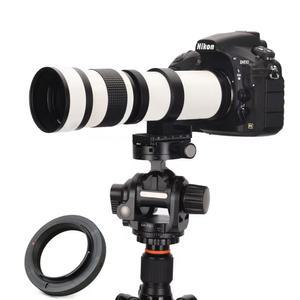 JINTU(진투) 캐논 EF EF-S 호환 420-800mm 수동 초망원 줌렌즈 조류 달 풍경 촬영용 메탈 바디 파워 텔레포