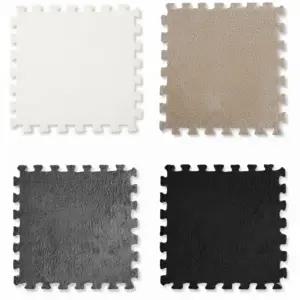 겨울 따뜻한 기모 퍼즐 매트 10장 세트 30X 30cm 층간 소음 거실 쿠션 러그 카페트 베란다 반려동물