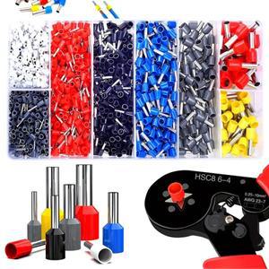 VE 관형 압착 단자 케이블 전기 커넥터 절연 와이어 튜브  펜치 HSC86-4