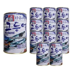 펭귄HC 고등어통조림 400g x 12캔 / 반찬 통조림