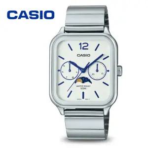 카시오 문페이즈 스퀘어 카플워치 MTP-M305D-7A 공용 메탈시계