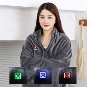 한일의료기  네모 USB 온열담요 1인용 전기요 극세사 부드러운 차박 휴대용무선 캠핑용 전기담요 프리미엄 대형 찜질기