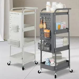 우드베들레헴 이동식트레이 바퀴수납 선반트롤리 이동/수납/정리함/트롤리/이동식/욕실/세탁실/선반/틈새