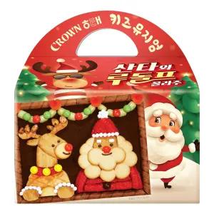 (12월22일출고)크리스마스 산타 루돌프 과자선물 만들기 과자집 체험수업 DIY키트 단체 크라운해태