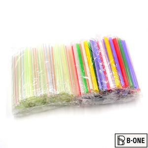 100pcs 190x11mm 큰 밀크 쉐이크 빨대 버블 보바 티 플라스틱 두꺼운 스무디 차가운 음주 Drinkware 바 액