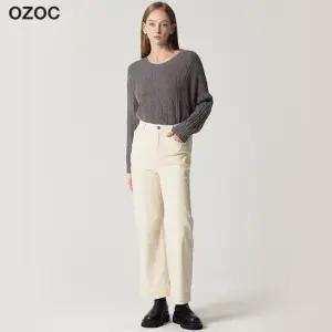 오조크 뒷밴딩 부츠컷 속기모 팬츠