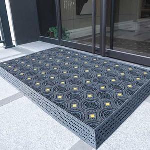 흙털이 매트 신발 먼지 현관 레드 흙털이매트 단일브러시그레이블록레드브러시 90x180cm