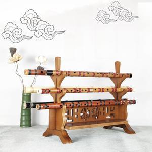 피리 거치대 단소 소금 대금걸이 선반 원목 대금거치대 호두색