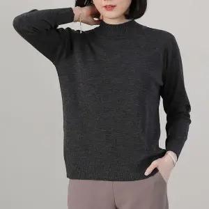 애비뉴투지 엄마옷 국내산 좋은 니트 반목 여성 가을 겨울 울 긴팔 티셔츠 A10220