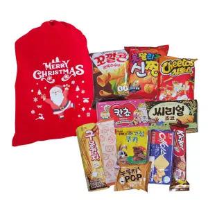 아트박스/과자마켓 [크리스마스간식과자선물세트] 산타주머니3번세트(L)