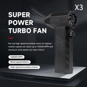 미니에어건 130000RPM 자동차 전기 에어 더스터 X3 미니 터보 강력 팬 3단계 속도 충전식 슈퍼 제트 드라이