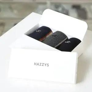 [헤지스](대구신세계)빅스트라이프 컬러 배색 장목 양말 3종 세트 HJSS6E107WT