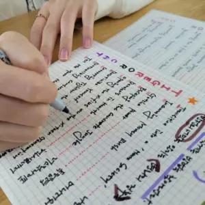 투명커버모눈노트 대학생 B5세로모눈 수학노트/중학생/가운데선/고등/공부/다용도/대량/대용량/무지/대학