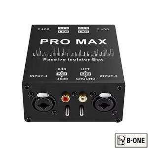 다기능 XLR 오디오 아이솔레이터 RCA 전문 노이즈 필터 2 웨이 패시브 액세서리 라이브 방송