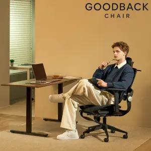 굿백체어 V2 허리 사무실 의자 사무용 컴퓨터 허리가 편한 메쉬 공부 책상 침대형 척추