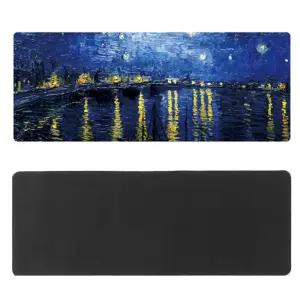 엠제이플래닛 아트 유화 마우스 장패드(80X30CM) (별밤) 대형마우스패드