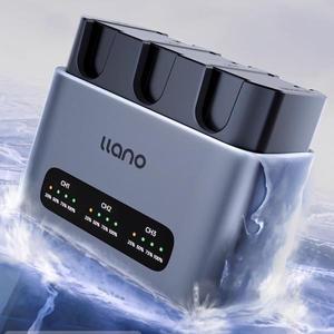 LLANO NP-W126S PDQC 20W 카메라 배터리 충전기 보관함 타입-C 케이블 후지 XT3 X-M5 X100Vl