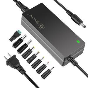 Gonine 12V 5A 전원 공급 장치 어댑터 AC 100-240V 50-60Hz to DC in 60W 코드, 5.0A 4A 3.5A 3A LCD 모니터 LED 스트립 조명 CCTV 보안 카메라에 적합, 8개의 커넥터 포함