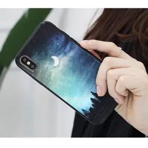 갤럭시S23 S911 밤의달 홀로그램 미러범퍼 케이스