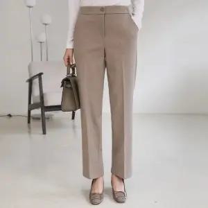 드리다 여성 겨울 헤링본 일자 정장바지 밴딩 슬랙스 팬츠 40-50대 미시 중년여성 엄마옷 하객 상견례 모임