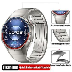 화웨이 워치 GT 6 프로용 틈새 없는 럭셔리 퀵 릴리즈 티타늄 스트랩, 화웨이 워치 GT6 프로 전용 메탈 브