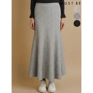 [머스트비]여성 머메이드핏 니트 롱스커트_P412551293