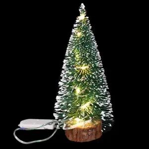 미니 크리스마스 트리 인테리어 탁상용 건전지형 led 크리스마스 트리 오브제 소형 장식 무드등 조명 선물