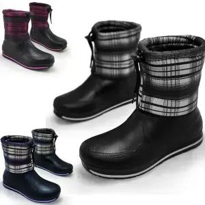 LIVITY 여성용 초경량EVA 방수방한 스트링 패딩부츠 털방한화 여자장화 털부츠 스노우부츠 EVA86N