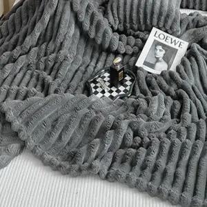 퀸 사이즈 담요 두꺼운 밍크 이불 겨울 극세사 담요 대형 보온 퀸블랭킷 낚시