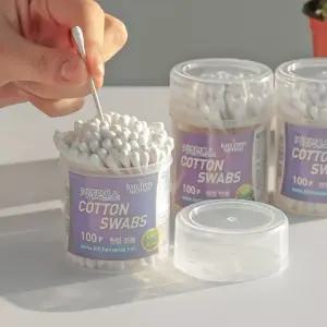 부드러운 면봉 4종 시리즈화장 고급 위생 순면 나무 리필 케이스 업소용 대용량