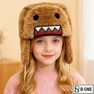 도모군 헤드 모자 플러시 장난감 영화 팬들을 위한 어린이 할로윈 선물 귀여운 인형 게임 팬 생일 크리스마