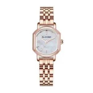 [블랑시에르]씨에르 자개 로즈골드 BW30925L-RMRG 스퀘어 여자 메탈 시계