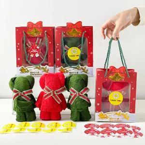 크리스마스 어린이집 유치원 단체 선물 구디백 곰돌이 수건 세트(10p)