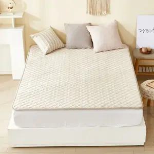 더안 EMF 탄소매트-베이지 싱글 대퀸 극세사 전기매트