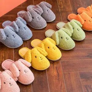 사무실 방한화 슬리퍼 겨울 강아지 거실 신발 털실내화