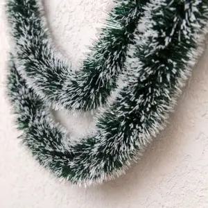 크리스마스 트리 장식 소품 리스 가랜드 만들기 눈꽃 모루 - 대